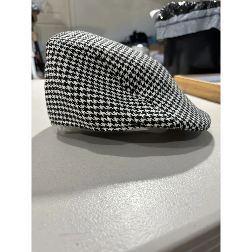 Cabbie Newsboy Flat Cap Unisex 58 Houndstooth Golf Beret Classic Peaky Blinders